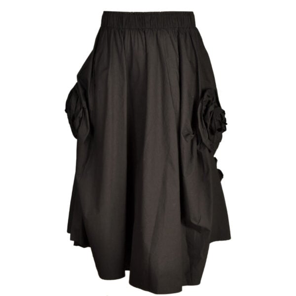 Rosette detail maxi skirt