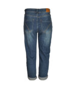 Heart button denim jeans
