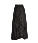 Rosette detail maxi skirt