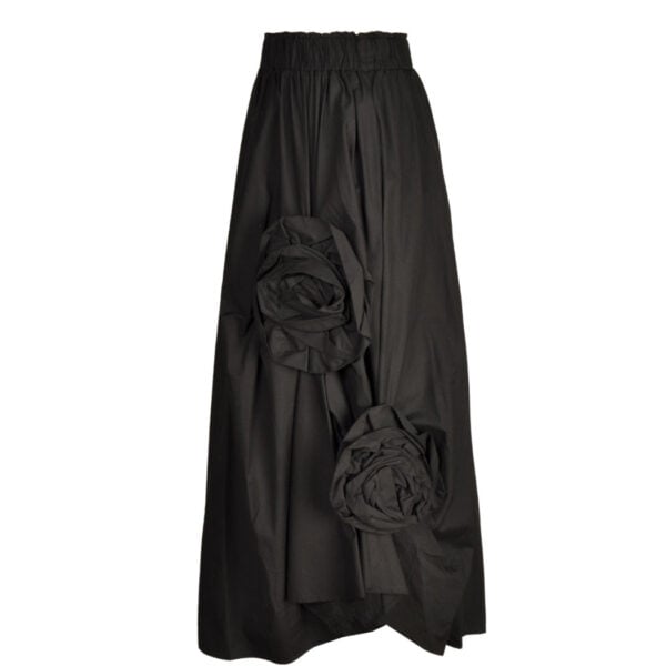 Rosette detail maxi skirt