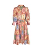 Persian square print dress