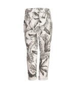 Leaf print pants