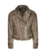 Leatherette biker jacket