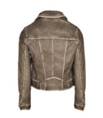 Leatherette biker jacket