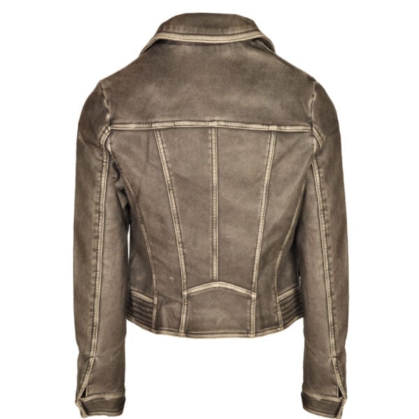 Leatherette biker jacket