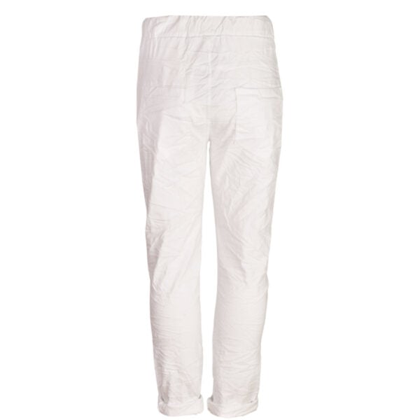 Sequin animal print patch pants