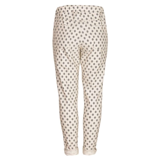 Polka dot drawstring pants