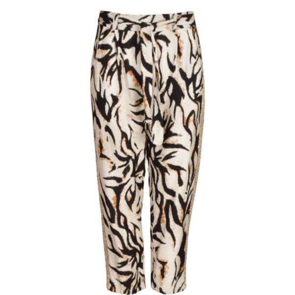 Side sequin tiger print pants Side sequin tiger print pants