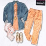Silky cargo overdyed pants