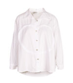 Heart detail oversized hi-lo shirt 