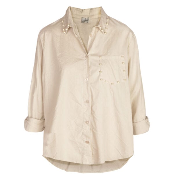 Pearl detail shirt