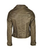 Leatherette biker jacket