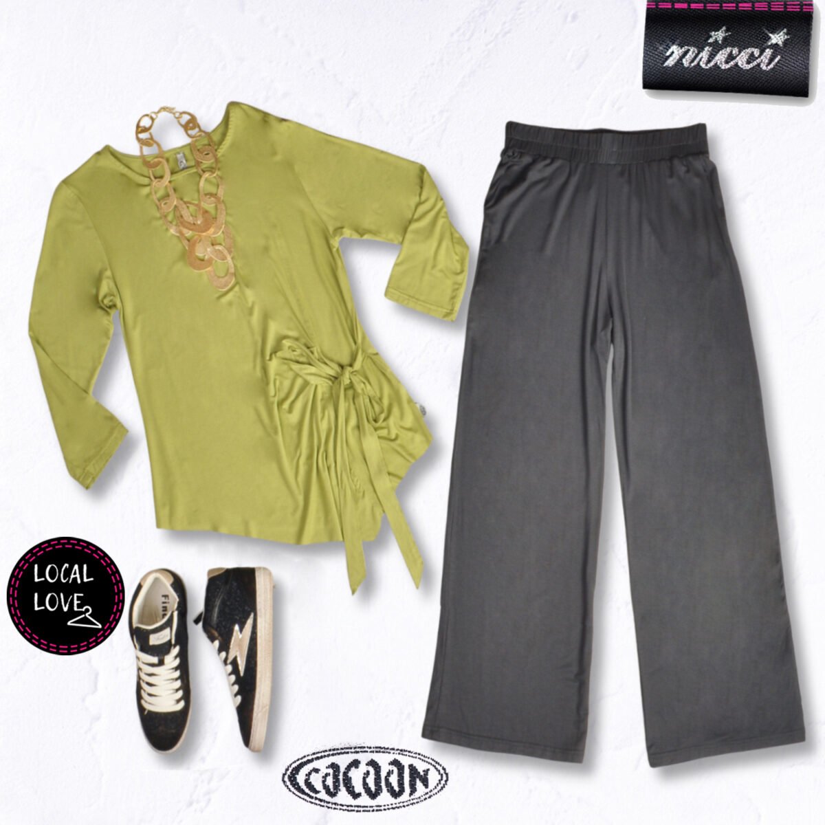 Cocoon Graphite Umeka tie top