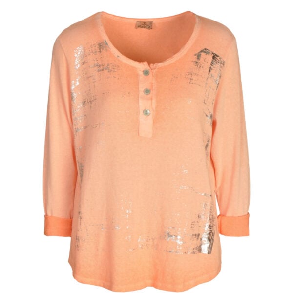 Foil print button top