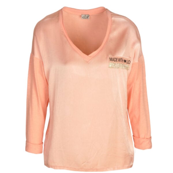 2-Textured Made With Love top