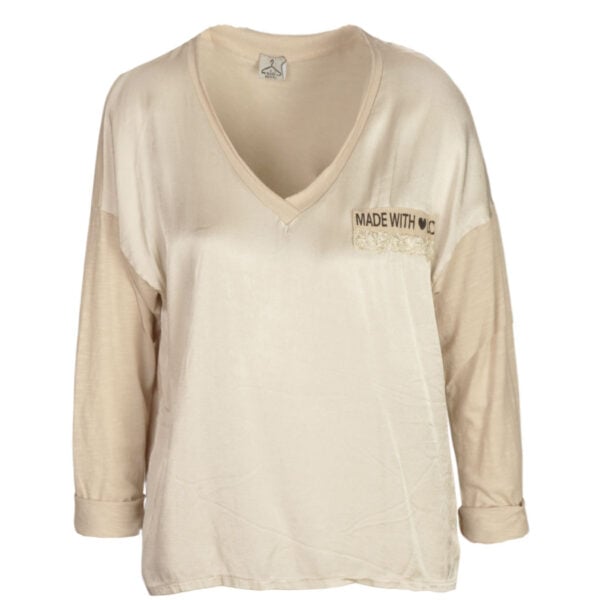 2-Textured Made With Love top