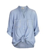 Diamante pocket shirt
