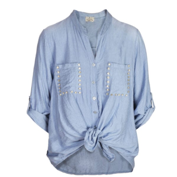 Diamante pocket shirt