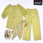 Embroidered cornelli hi-lo linen top Embroidered cornelli hi-lo linen top