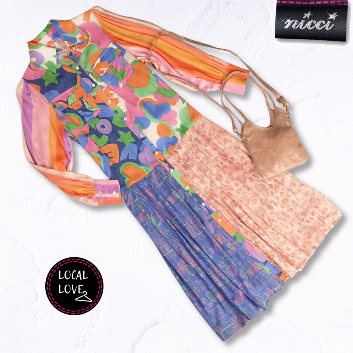 Nicci Love Reeba printed dress