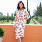 Multi heart print dress