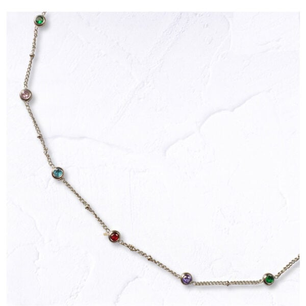 Multi chain diamante necklace