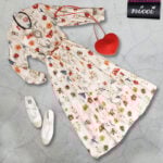 Embroidered belted dress