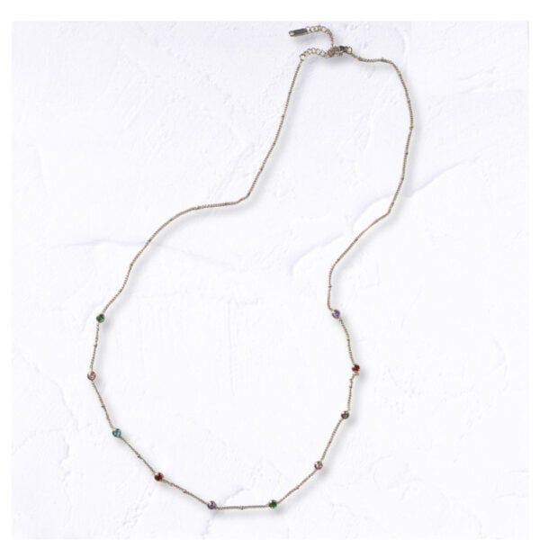 Multi chain diamante necklace