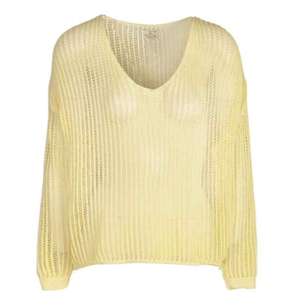 Overdyed slouchy knit top