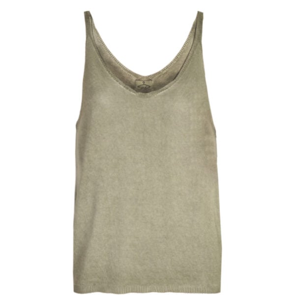 Overdyed knit vest