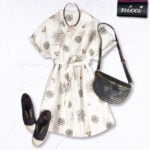 Embroidered daisy anglaise shirt
