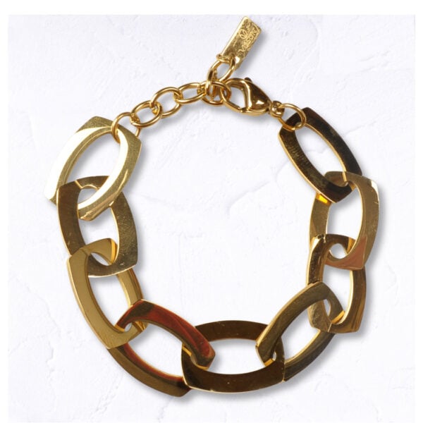 Multi link oblong bracelet