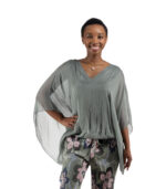 Double layer batwing top
