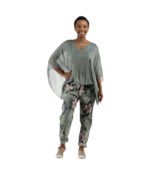Double layer batwing top