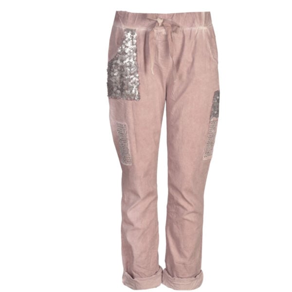 Overdyed sequin diamante patch pants Overdyed sequin diamante patch pants