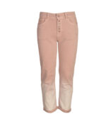 Overdyed ombre high waist pants