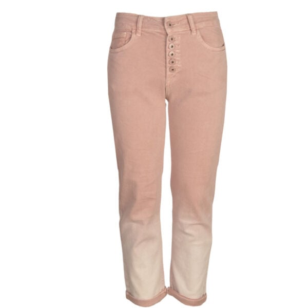 Overdyed ombre high waist pants