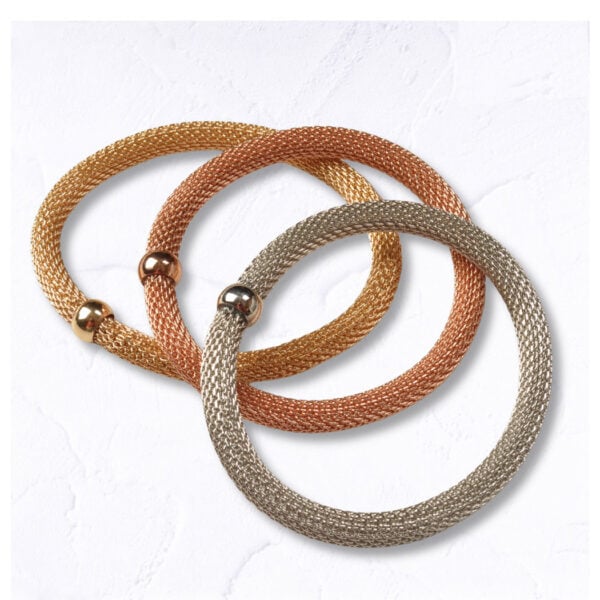 Stretch wire metal bracelet