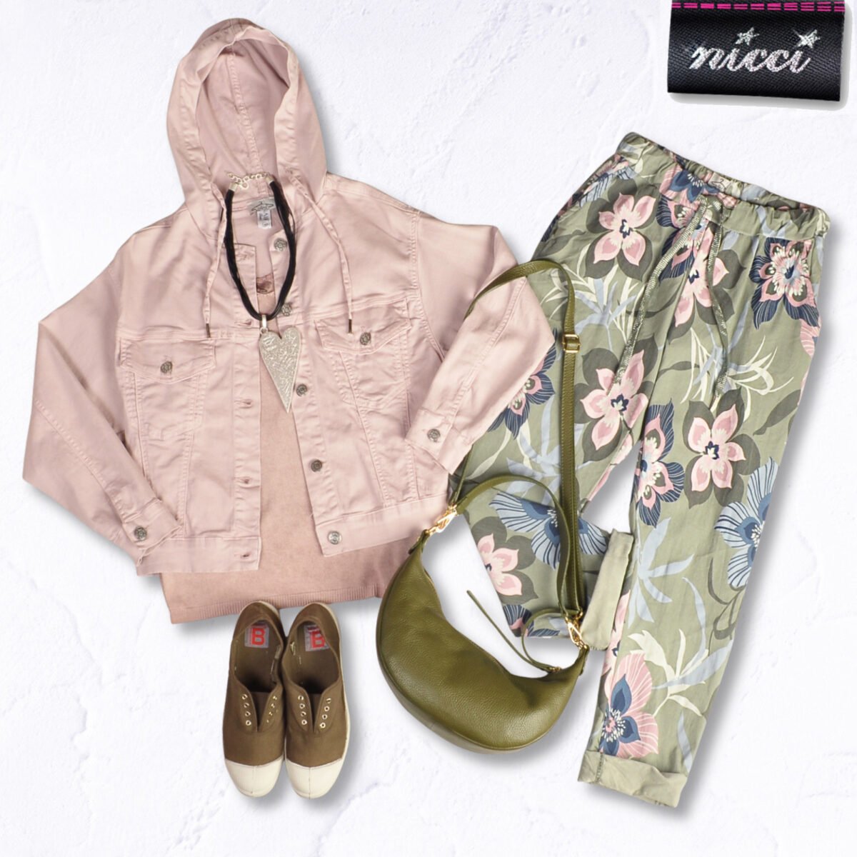 Floral print pants