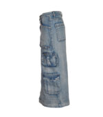 Front button cargo skirt