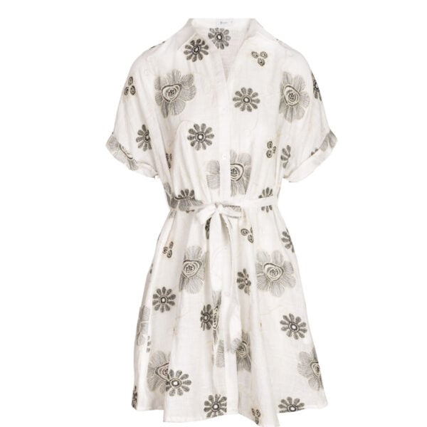 Embroidered daisy anglaise shirt