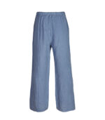100% Linen daisy button wide leg pants