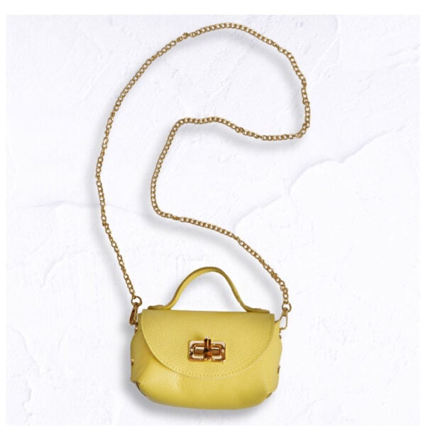 Genuine leather small clutch bag