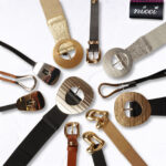 Round buckle elastic belt