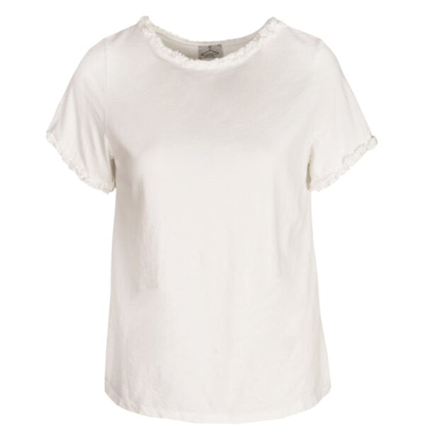Frill border t-shirt Frill border t-shirt