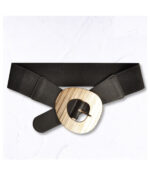 Big oblong buckle elastic belt
