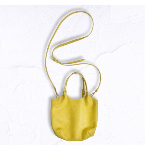 Genuine leather shopper bag