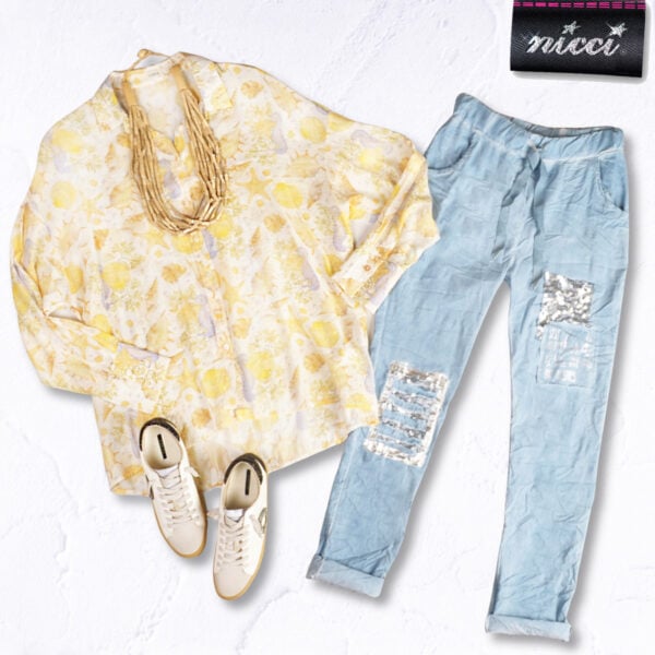 Seahorse shell print shirt