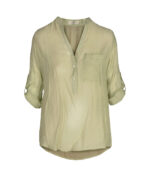 3/4 Sleeve front pocket blouse