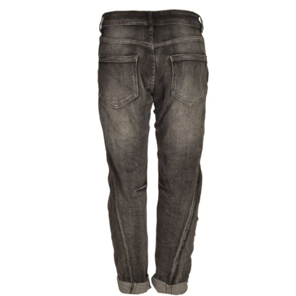 Torn patch washed jeans 